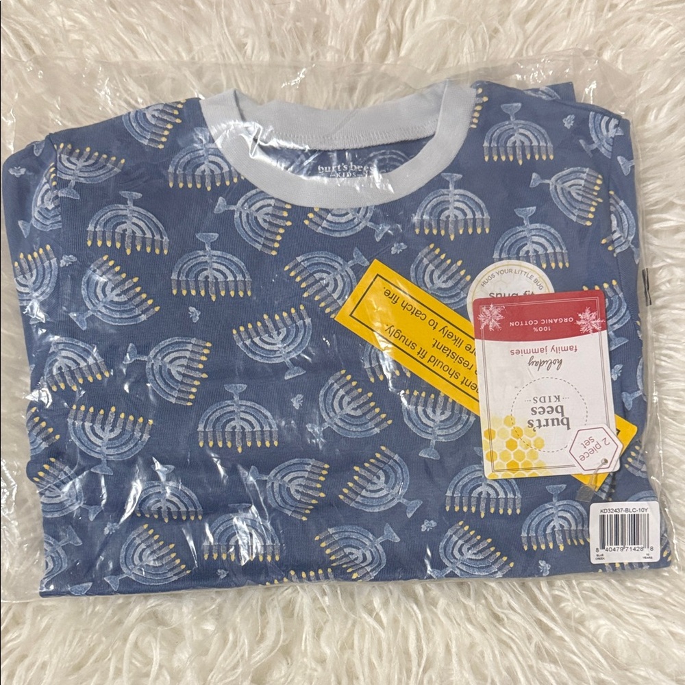 Burt's Bees Kids Menorah Pajamas